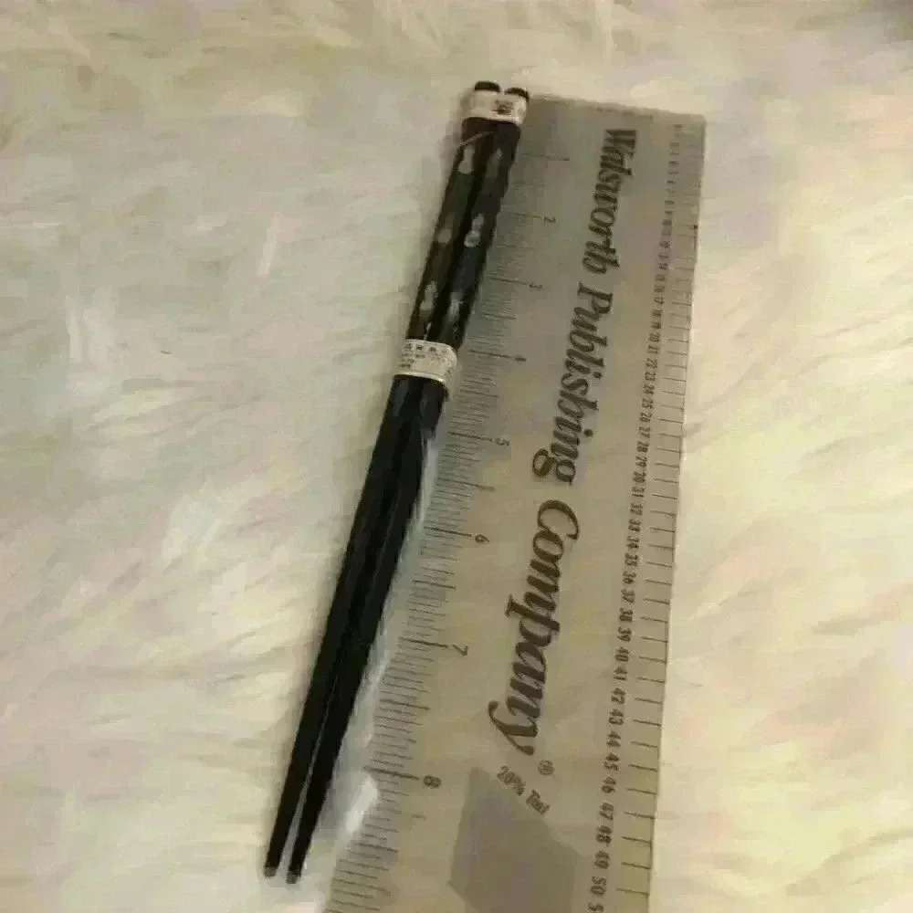 NWT VTG Japanese black  chopsticks with original label - Picture 6 of 6